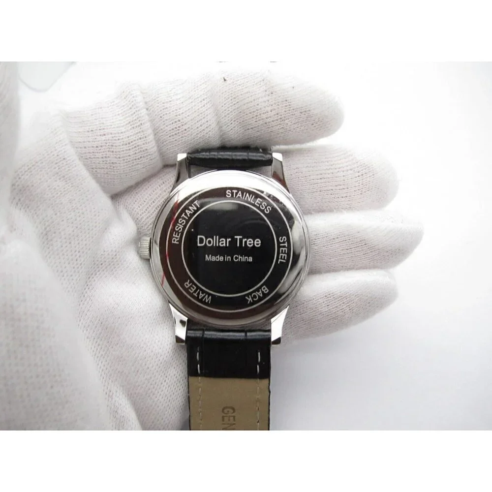 Men's Dollar Tree Family Dollar Quartz WR Analog 41mm Dial Round Watch (E127)